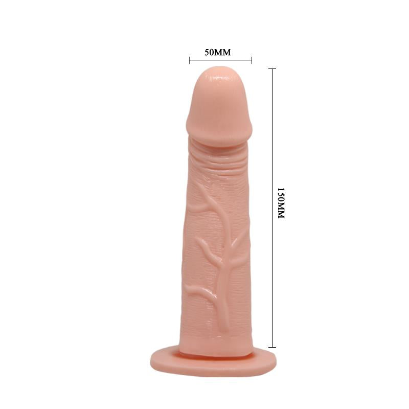 BAILE STRAP-ON WITH VIBRATING DILDO FLESH FEEL